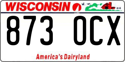 WI license plate 873OCX