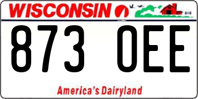 WI license plate 873OEE
