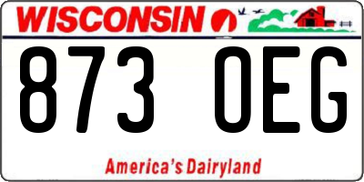 WI license plate 873OEG
