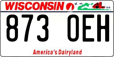 WI license plate 873OEH