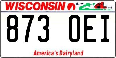 WI license plate 873OEI