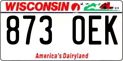WI license plate 873OEK