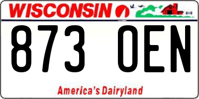 WI license plate 873OEN