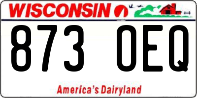 WI license plate 873OEQ