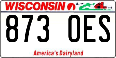 WI license plate 873OES