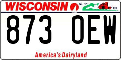 WI license plate 873OEW