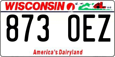 WI license plate 873OEZ