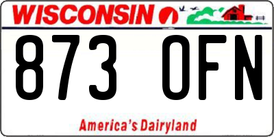 WI license plate 873OFN