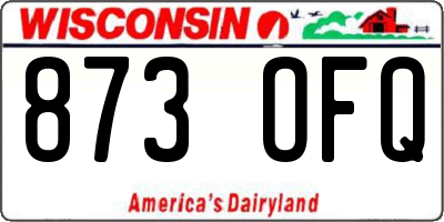 WI license plate 873OFQ