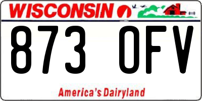 WI license plate 873OFV
