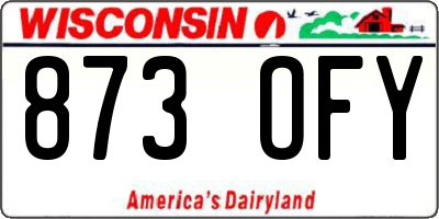 WI license plate 873OFY