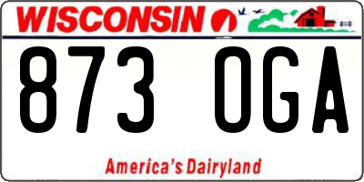 WI license plate 873OGA