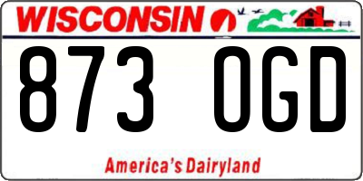 WI license plate 873OGD