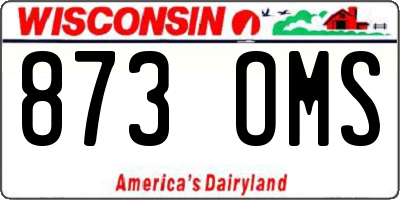 WI license plate 873OMS