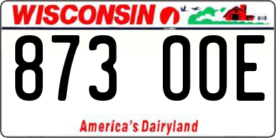 WI license plate 873OOE