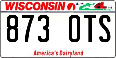 WI license plate 873OTS