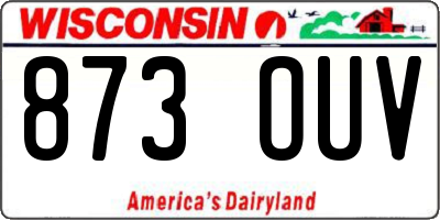 WI license plate 873OUV