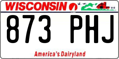 WI license plate 873PHJ