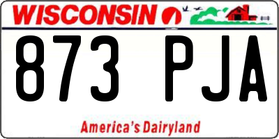 WI license plate 873PJA