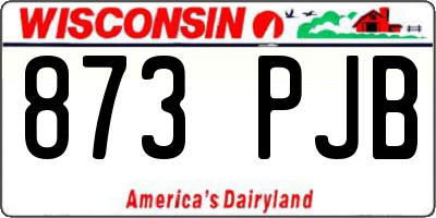 WI license plate 873PJB