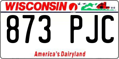 WI license plate 873PJC