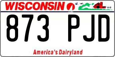 WI license plate 873PJD