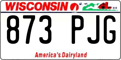 WI license plate 873PJG