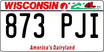 WI license plate 873PJI