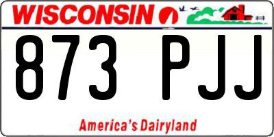 WI license plate 873PJJ
