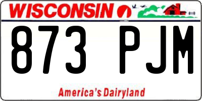WI license plate 873PJM
