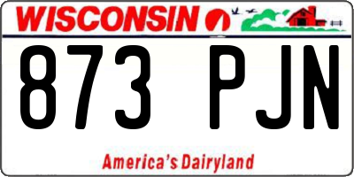 WI license plate 873PJN