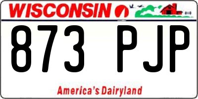 WI license plate 873PJP