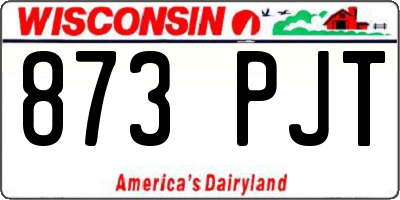 WI license plate 873PJT