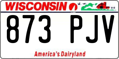 WI license plate 873PJV
