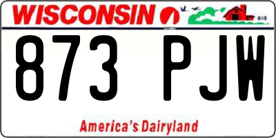 WI license plate 873PJW