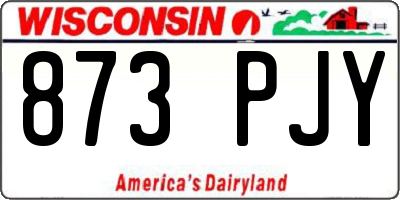WI license plate 873PJY