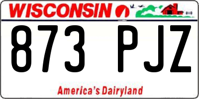WI license plate 873PJZ