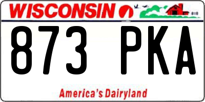 WI license plate 873PKA