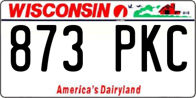 WI license plate 873PKC