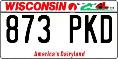 WI license plate 873PKD