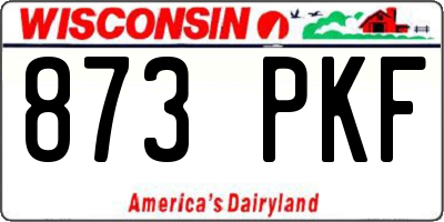 WI license plate 873PKF