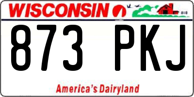 WI license plate 873PKJ