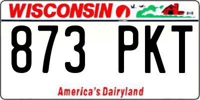 WI license plate 873PKT