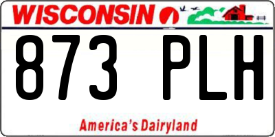 WI license plate 873PLH