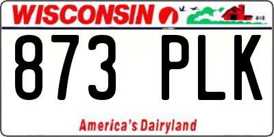 WI license plate 873PLK