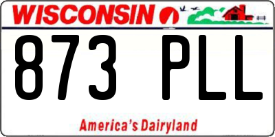 WI license plate 873PLL