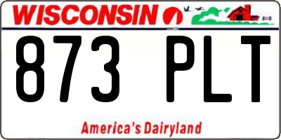 WI license plate 873PLT
