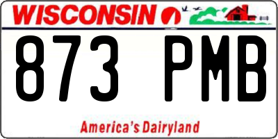 WI license plate 873PMB