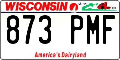 WI license plate 873PMF