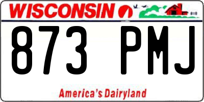 WI license plate 873PMJ